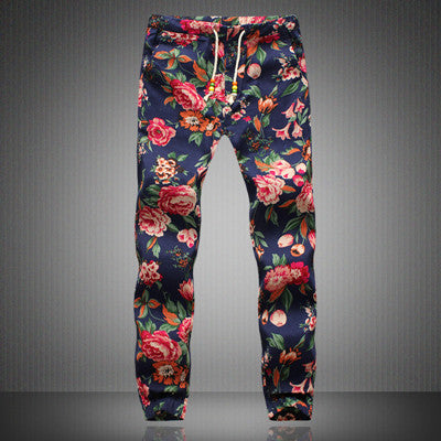 Fashionable Patterned Mens Pants