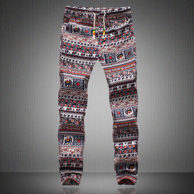 Fashionable Patterned Mens Pants