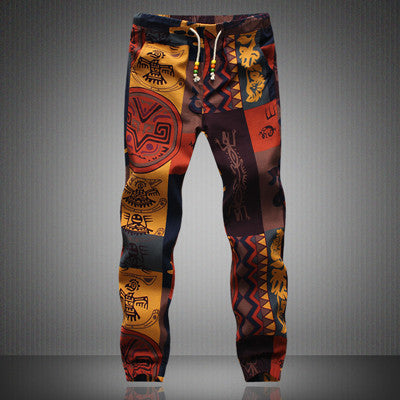 Fashionable Patterned Mens Pants