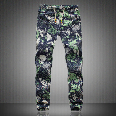 Fashionable Patterned Mens Pants