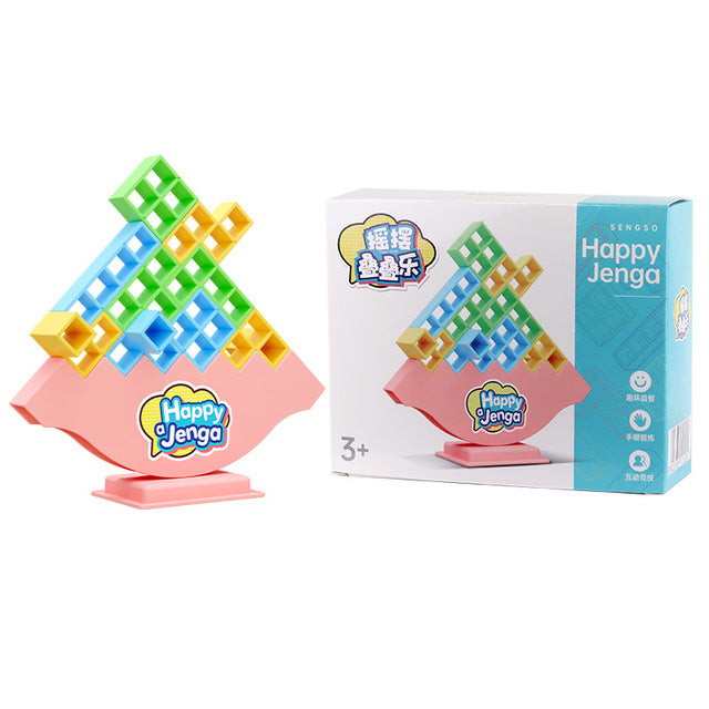 Fun Wooden Brain Teaser Balance Game - Luxicro