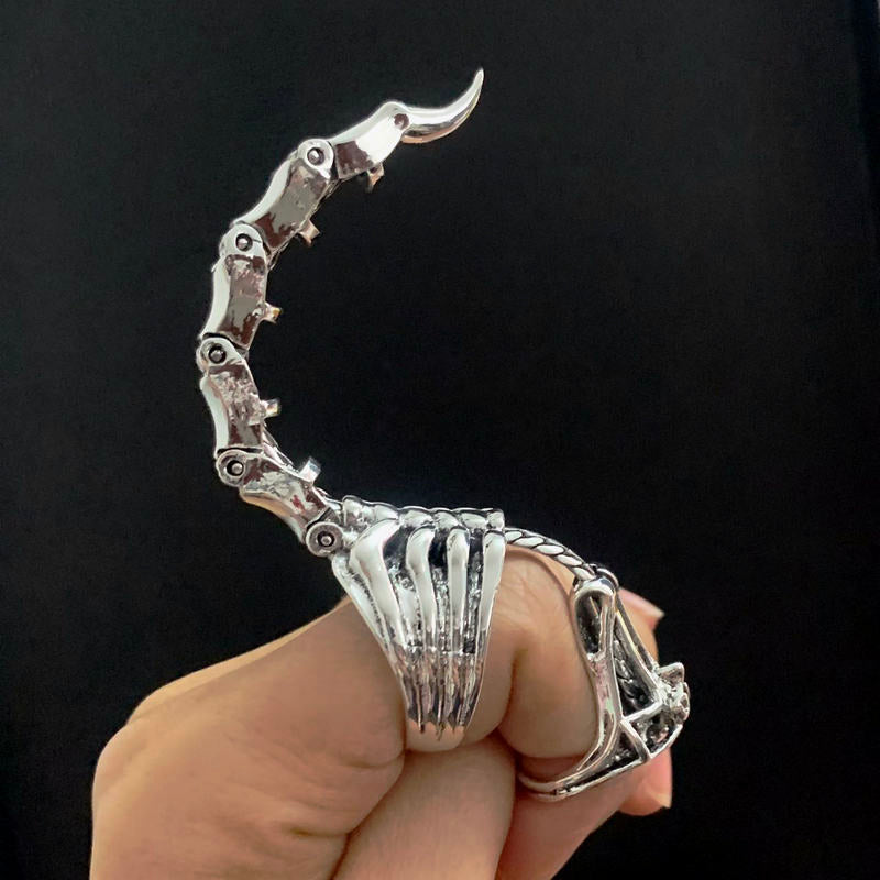 Dark Punk Rock Stainless Ring - Luxicro