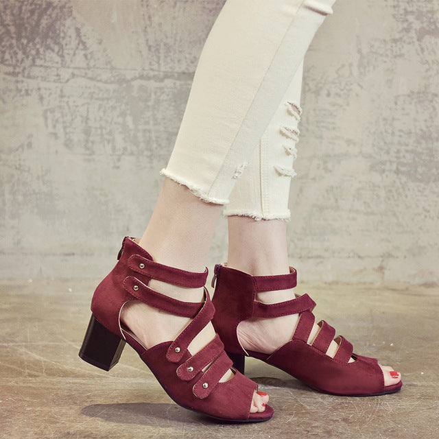 Elegant Low Heel Ladies Dress Shoes