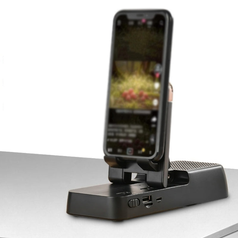 Compact Bluetooth Speaker Phone Holder Charger - Luxicro