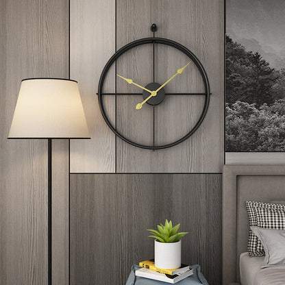 Sleek Modern Big Wall Clock Metal