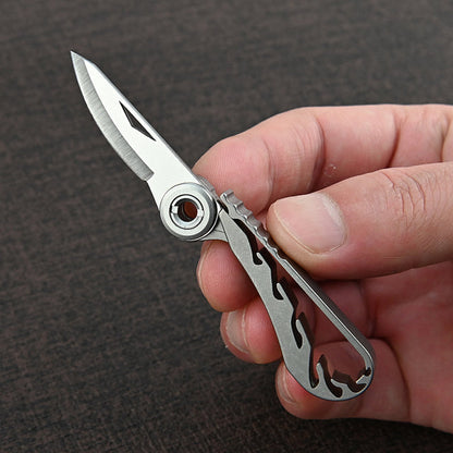 Small Steel Collapsible Key Chain - Luxicro
