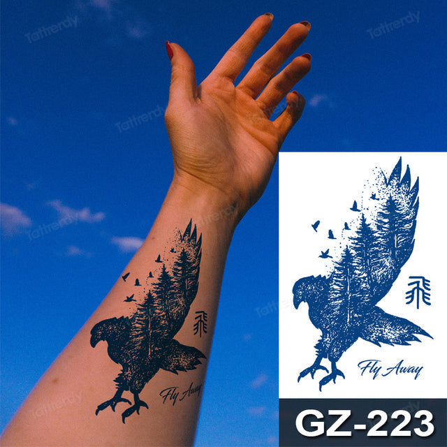 Vibrant Fun Temporary Tribal Tattoos