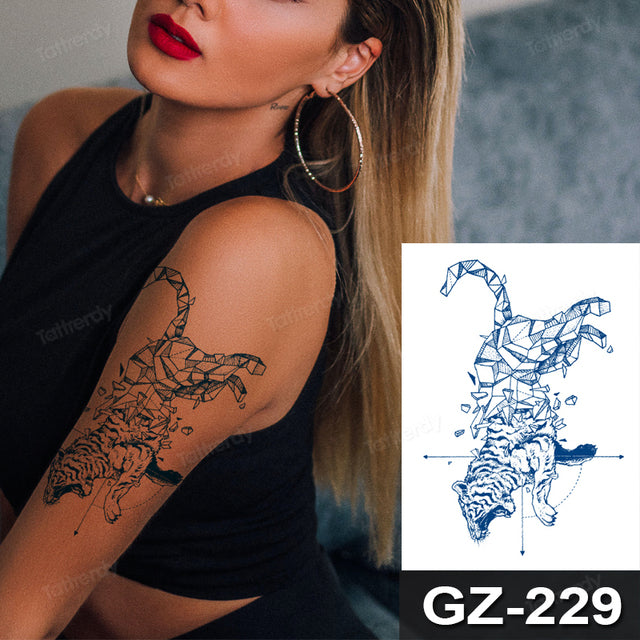 Vibrant Fun Temporary Tribal Tattoos