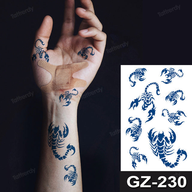 Vibrant Fun Temporary Tribal Tattoos