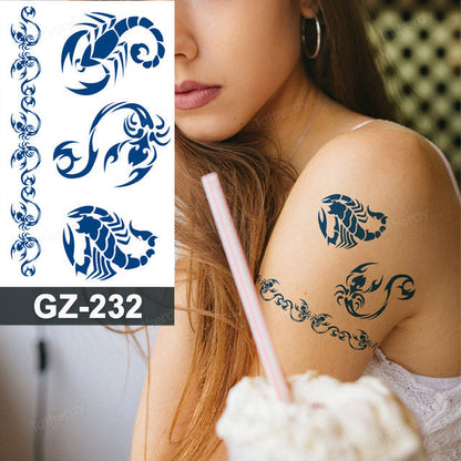 Vibrant Fun Temporary Tribal Tattoos