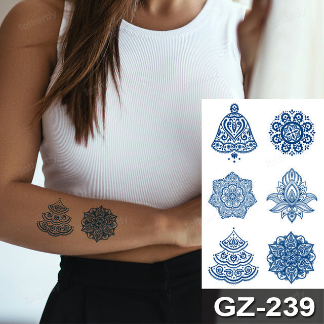Vibrant Fun Temporary Tribal Tattoos