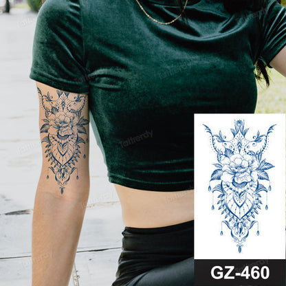 Beautiful Floral Temporary Tattoo Sleeve