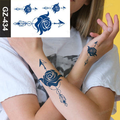 Beautiful Floral Temporary Tattoo Sleeve