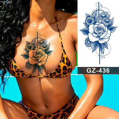 Beautiful Floral Temporary Tattoo Sleeve