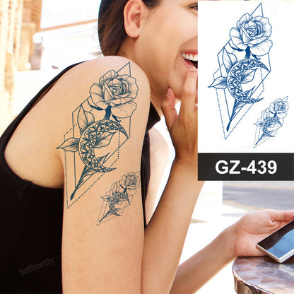 Beautiful Floral Temporary Tattoo Sleeve