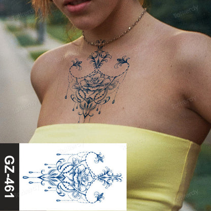 Beautiful Floral Temporary Tattoo Sleeve