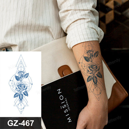 Beautiful Floral Temporary Tattoo Sleeve