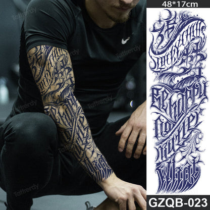 Motivational Quote Arm Temporary Tattoo