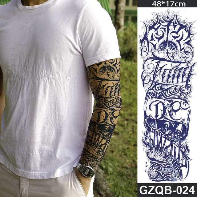 Motivational Quote Arm Temporary Tattoo