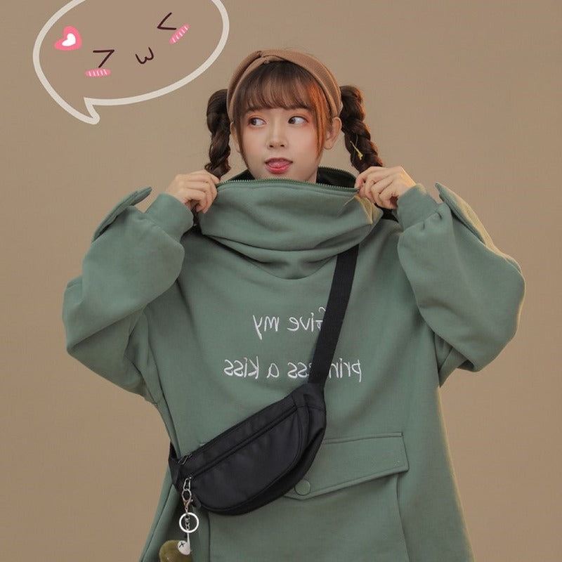 Oriental Style Frog Hoodie Sweatshirt - Luxicro