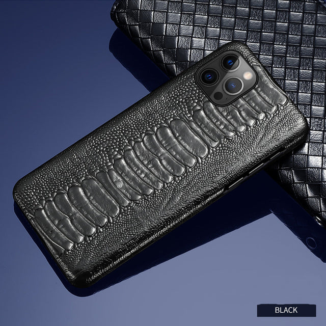 Luxury Genuine Leather iPhone Phone Cases
