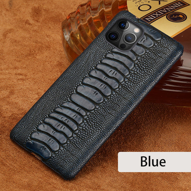 Luxury Genuine Leather iPhone Phone Cases