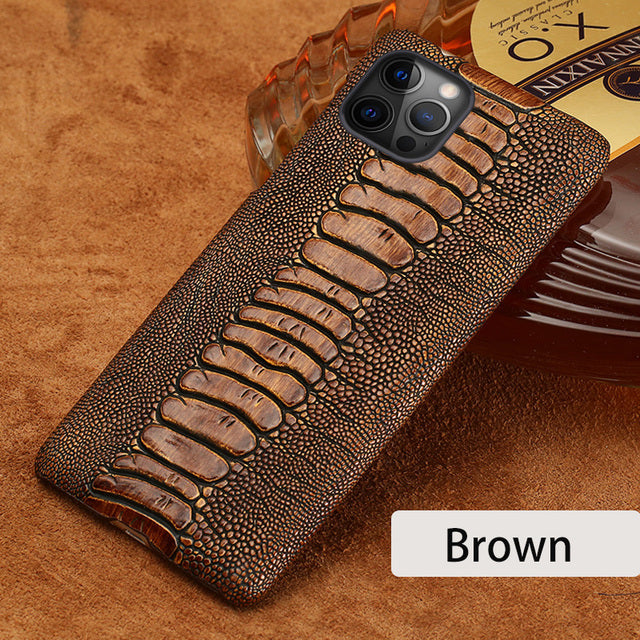 Luxury Genuine Leather iPhone Phone Cases
