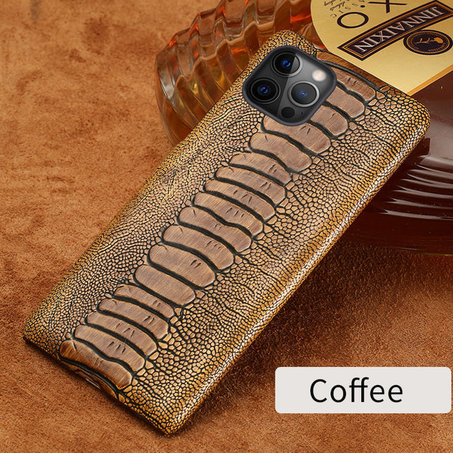 Luxury Genuine Leather iPhone Phone Cases