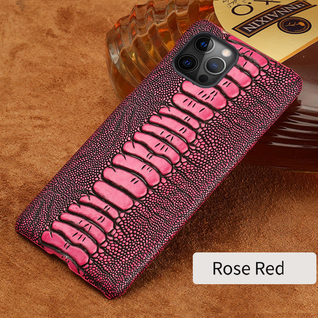 Luxury Genuine Leather iPhone Phone Cases