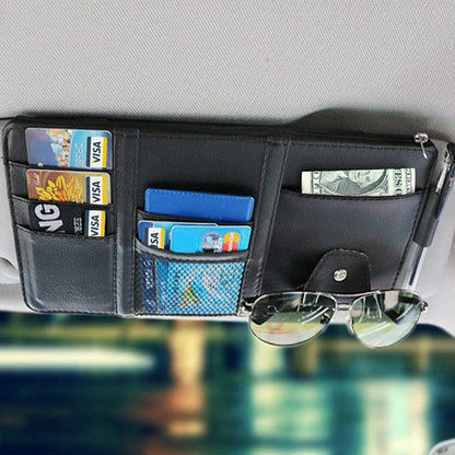 Premium Car Sun Visor Storage Pocket