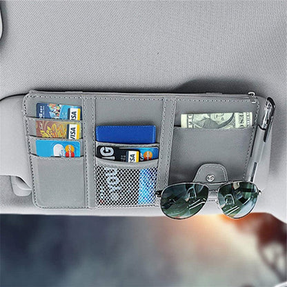 Premium Car Sun Visor Storage Pocket