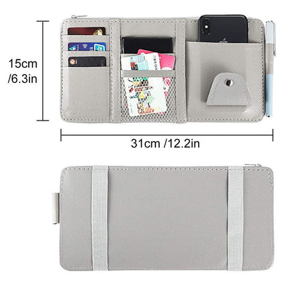 Premium Car Sun Visor Storage Pocket