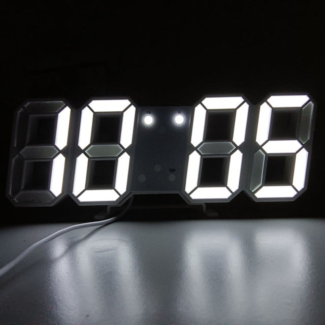 Modern Large LED Wall Clock Display