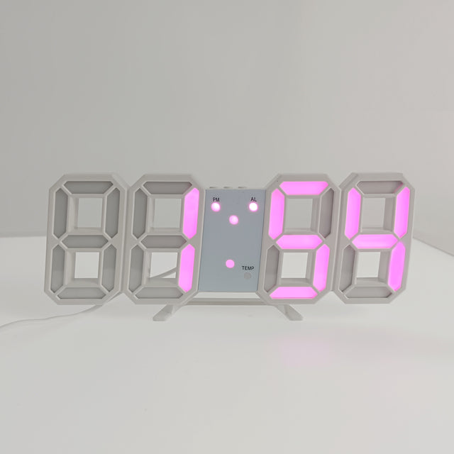 Modern Large LED Wall Clock Display