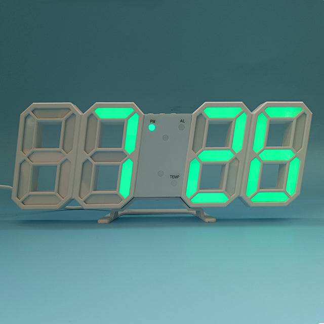 Modern Large LED Wall Clock Display