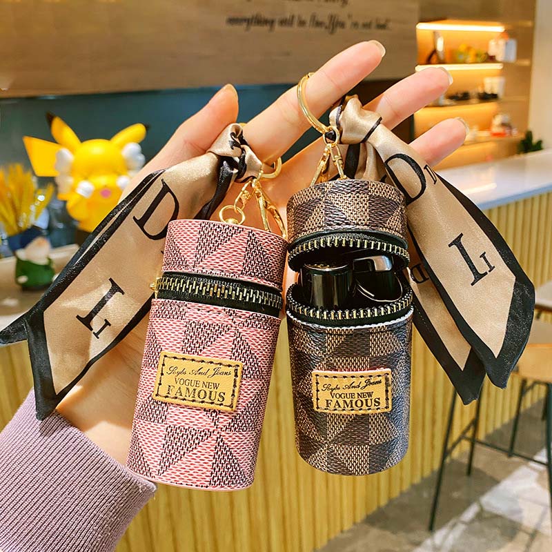 Premium Leather Mini Purse Keychain