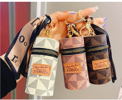 Premium Leather Mini Purse Keychain