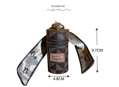 Premium Leather Mini Purse Keychain