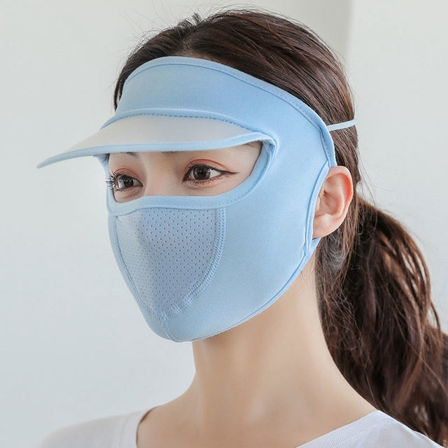 Breathable Summer Sun Hat Face Mask - Luxicro