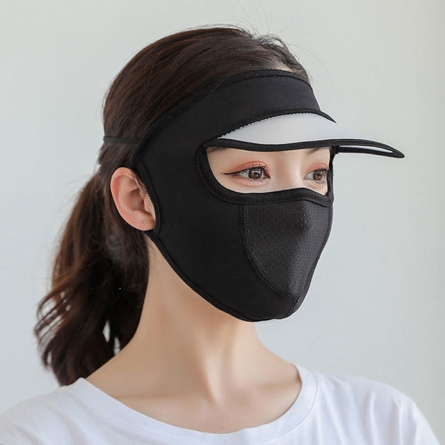 Breathable Summer Sun Hat Face Mask