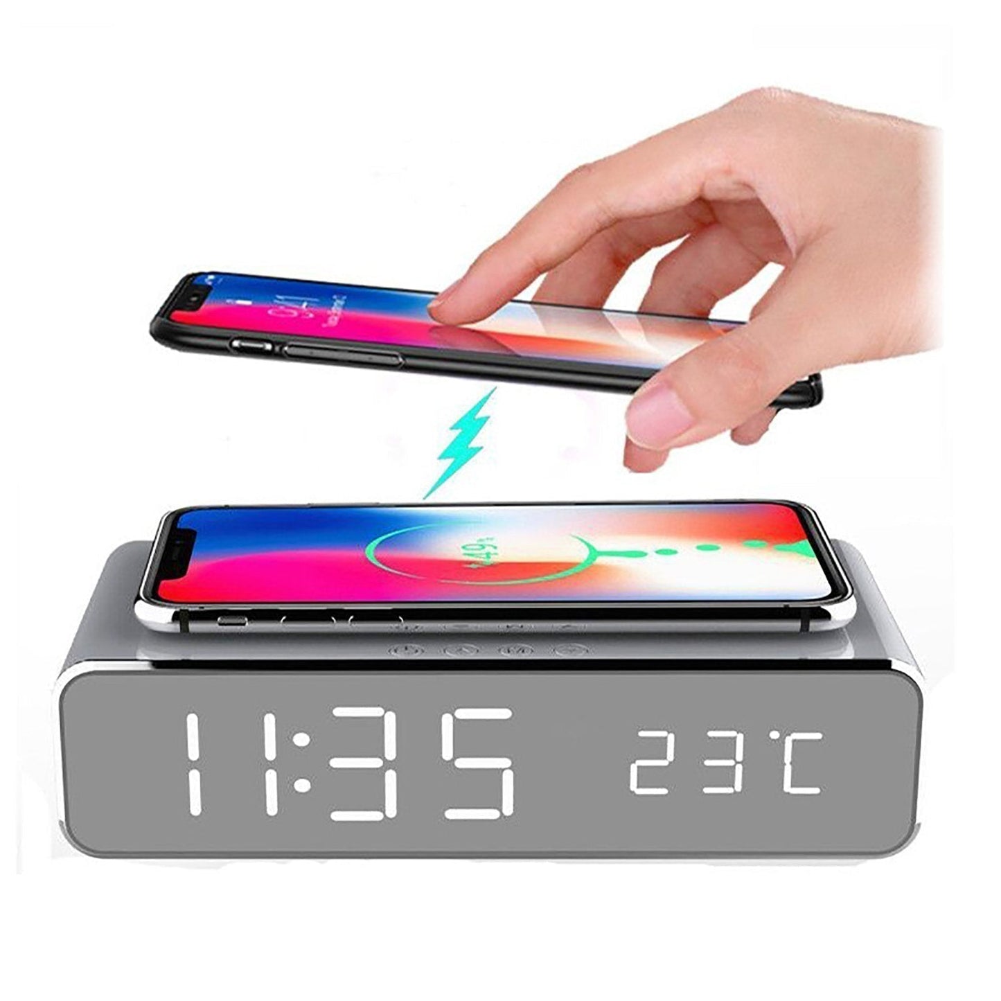 Compact Phone Charging Clock