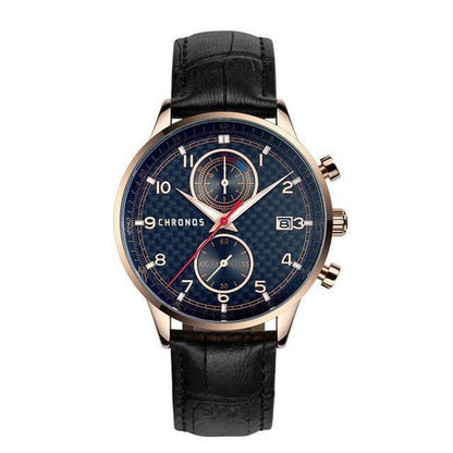 High Quality Leather Strap Mens Watch - Luxicro