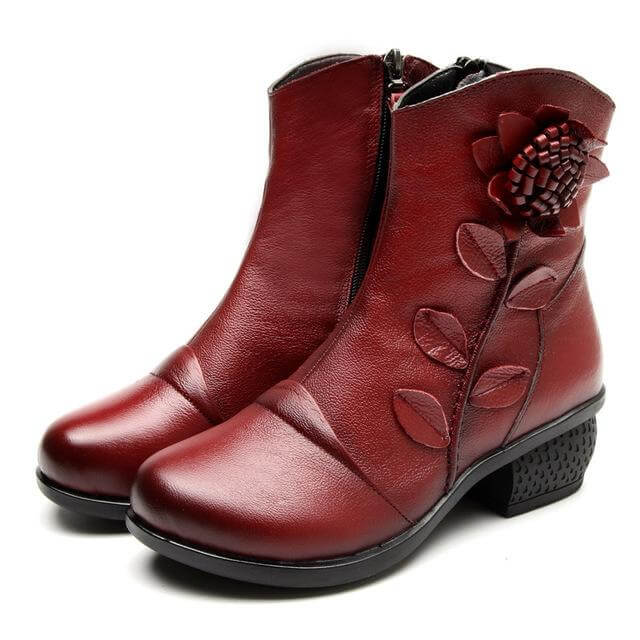 Elegant Low Heel Women's Ankle Boots