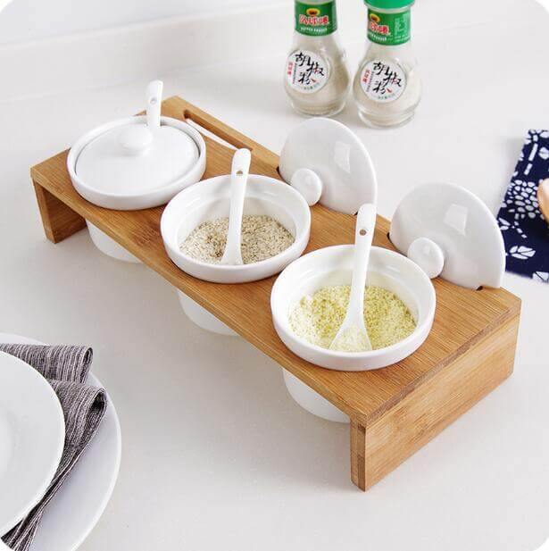 Decorative Ceramic Spice Jar Storage Container - Luxicro
