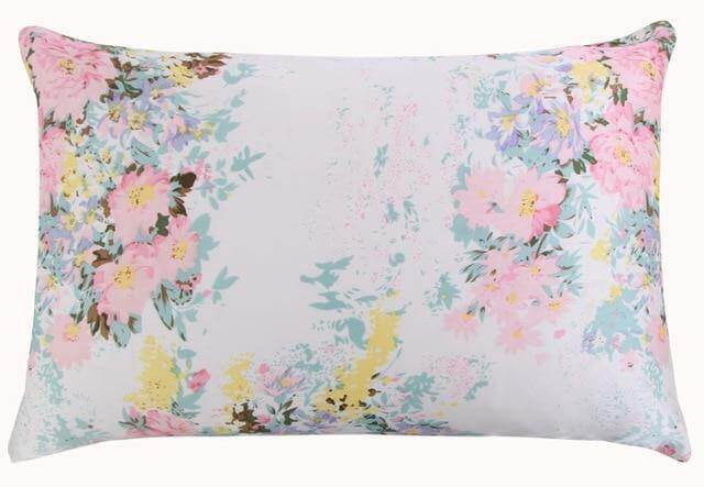 Colorful Soft Silk Throw Pillow Covers