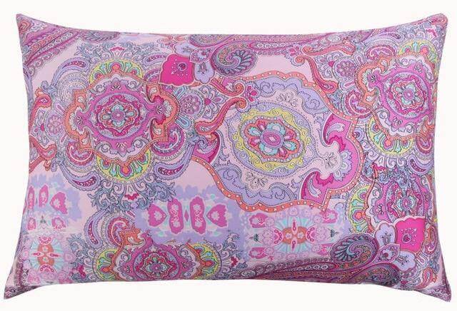 Colorful Soft Silk Throw Pillow Covers