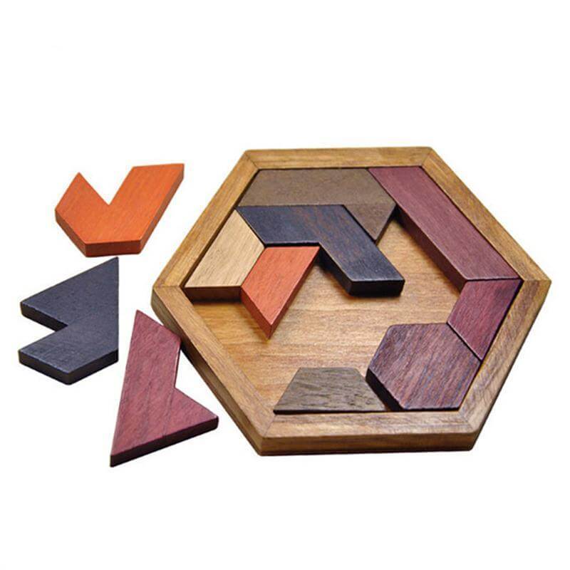 Fun Brain Teaser Wooden Puzzle Game - Luxicro