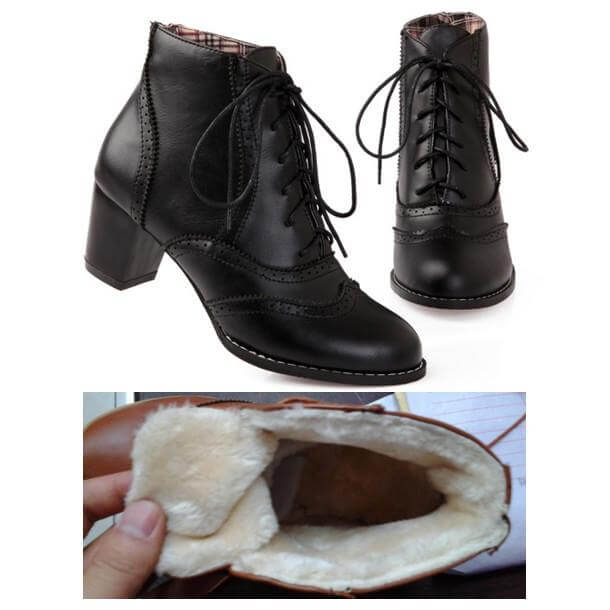 Women's Warm Waterproof Ankle Boots