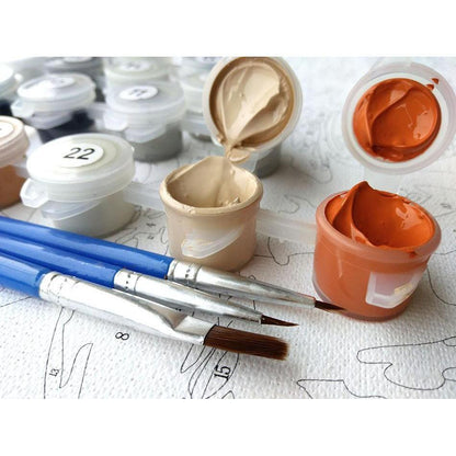 Beautiful Floral Art Paint By Number Kit