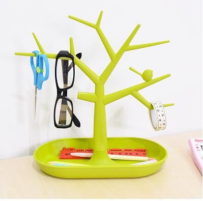 Natural Wood Tree Shelf Storage - Luxicro